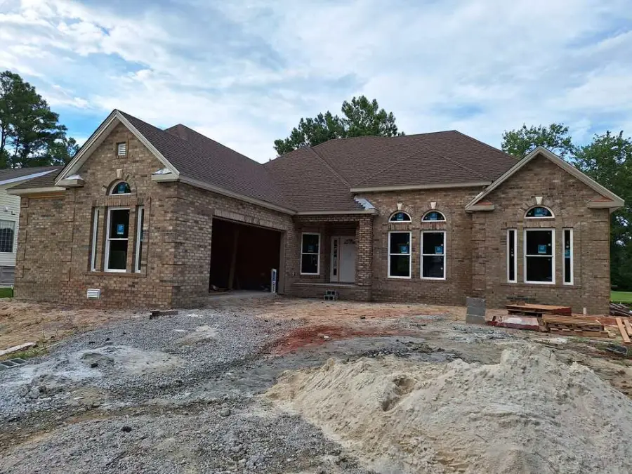 Brick work on a new home, masonry contractor, Greenville NC