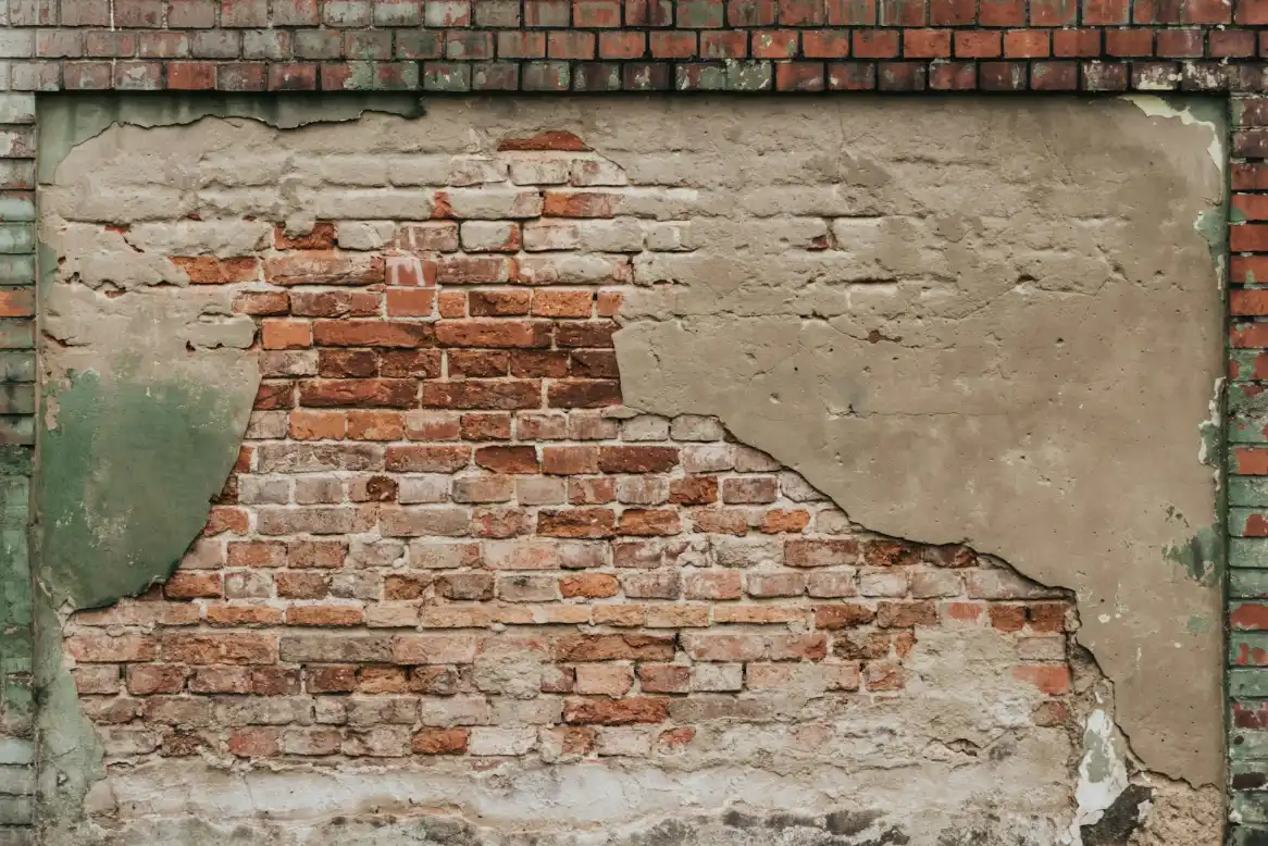 Brown brick wall, masonry repair in Belhaven NC