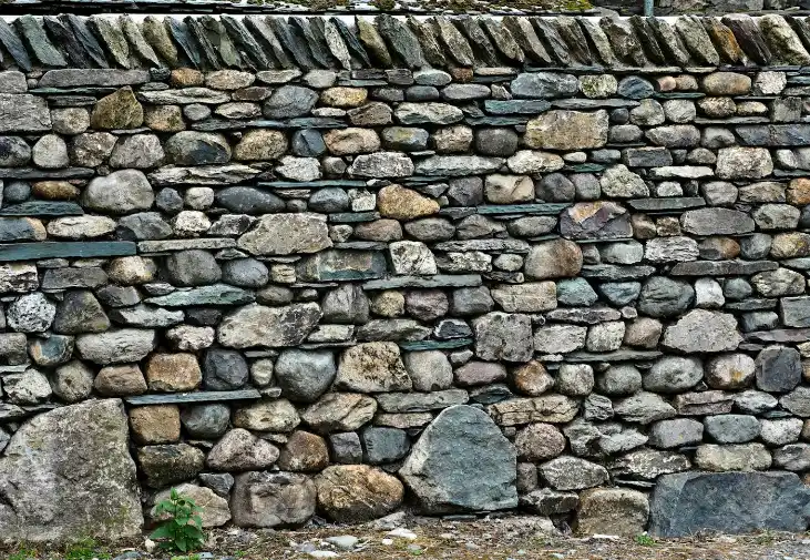 Brown and gray brick wall, retaining wall in Greenville NC
