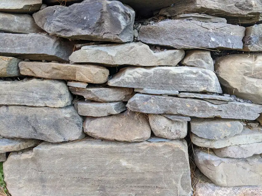 A pile of rocks, retaining wall in Greenville NC