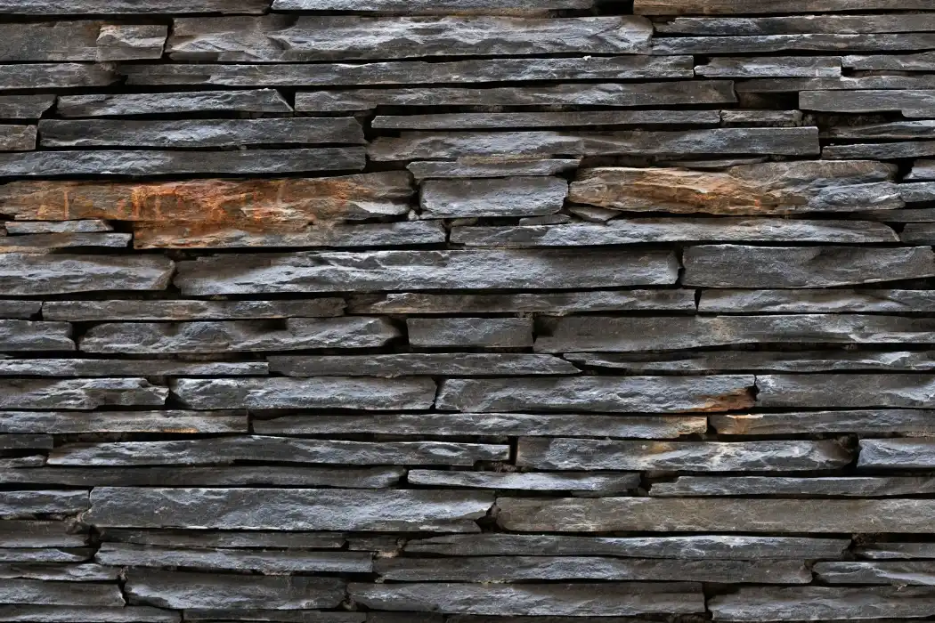 Brown and gray brick wall, stone masonry in Greenville NC
