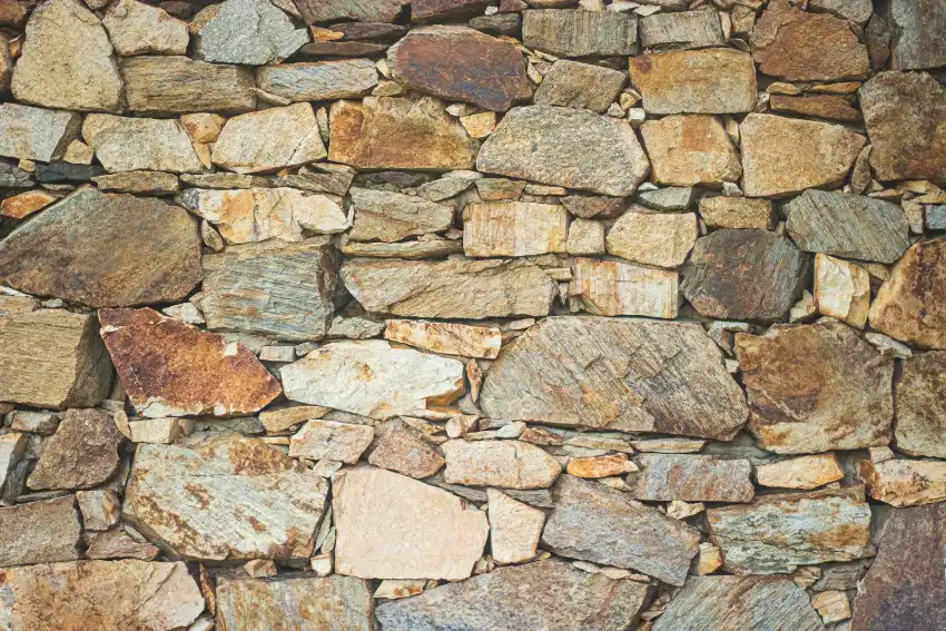 Brown and gray brick wall, stone masonry in Greenville NC