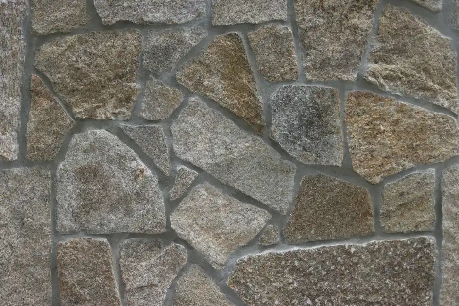 Gray and white brick wall, stone masonry in Greenville NC