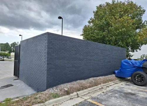 Painted block wall project