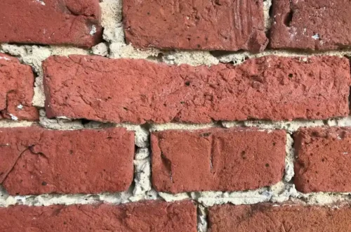 Red and white brick wall, masonry repair in Greenville NC